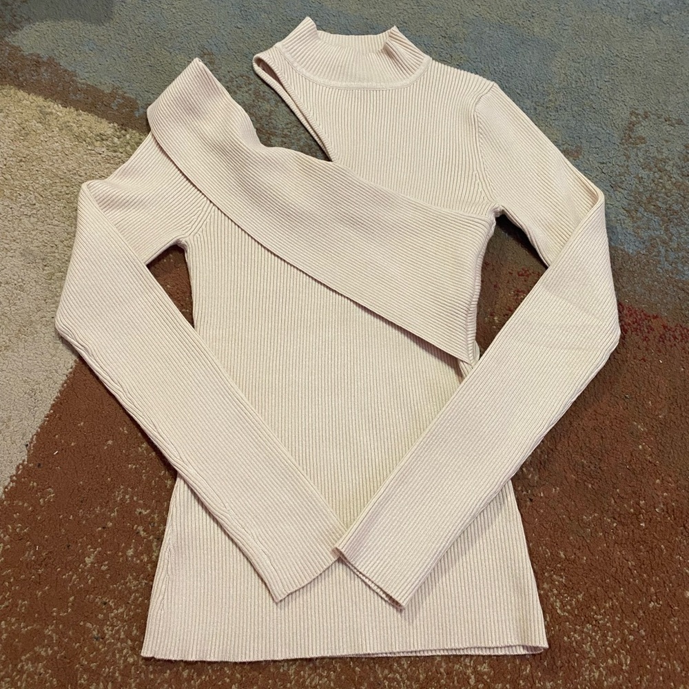 *NWT* do+be tan mockneck sweater top